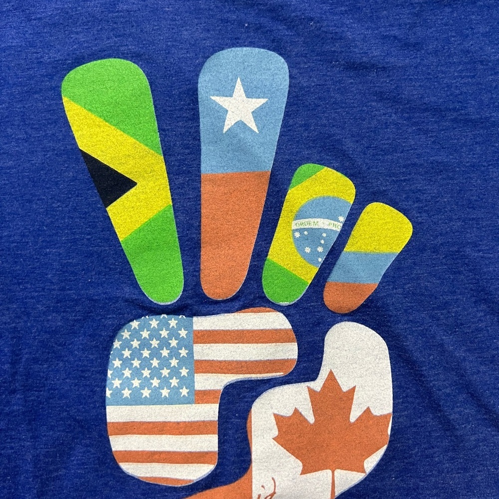 Savvy One Love/one World T-Shirt Size Large - Picture 4 of 4